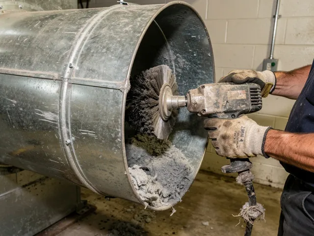 Industrial-grade dryer vent cleaning by Somers Dryer Vent Cleaning in Somers